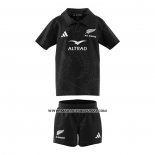 Maillot Enfant Kits All Blacks Rugby 2024 Noir