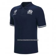 Maillot Polo Ecosse Rugby 2023 Bleu